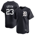 D.Tigers #23 Kirk Gibson Player Navy Home Limited Game Fdoa Stitched Jerseys