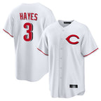 C.Reds #3 Ke'Bryan Hayes Player White Home Game Fdoa Stitched Jerseys
