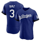 LA.Dodgers #3 Edwin D¨ªaz Player Royal City Connect Elite Home Fdoa Stitched Jerseys