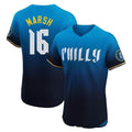 P.Phillies #16 Brandon Marsh Player Blue City Connect Home Limited Elite Fdoa Stitched Jerseys