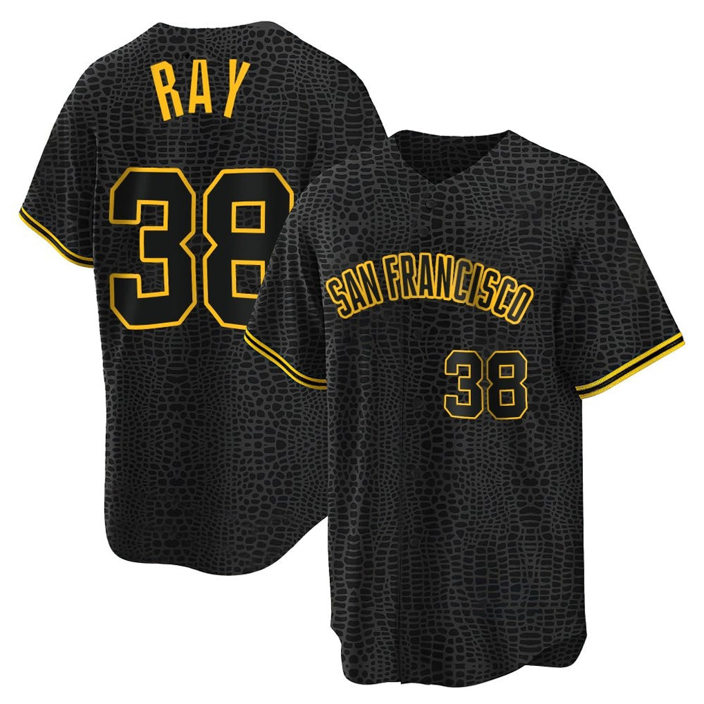 SF.Giants #38 Robbie Ray Player Black Snake Skin City Limited Fdoa Stitched Jerseys