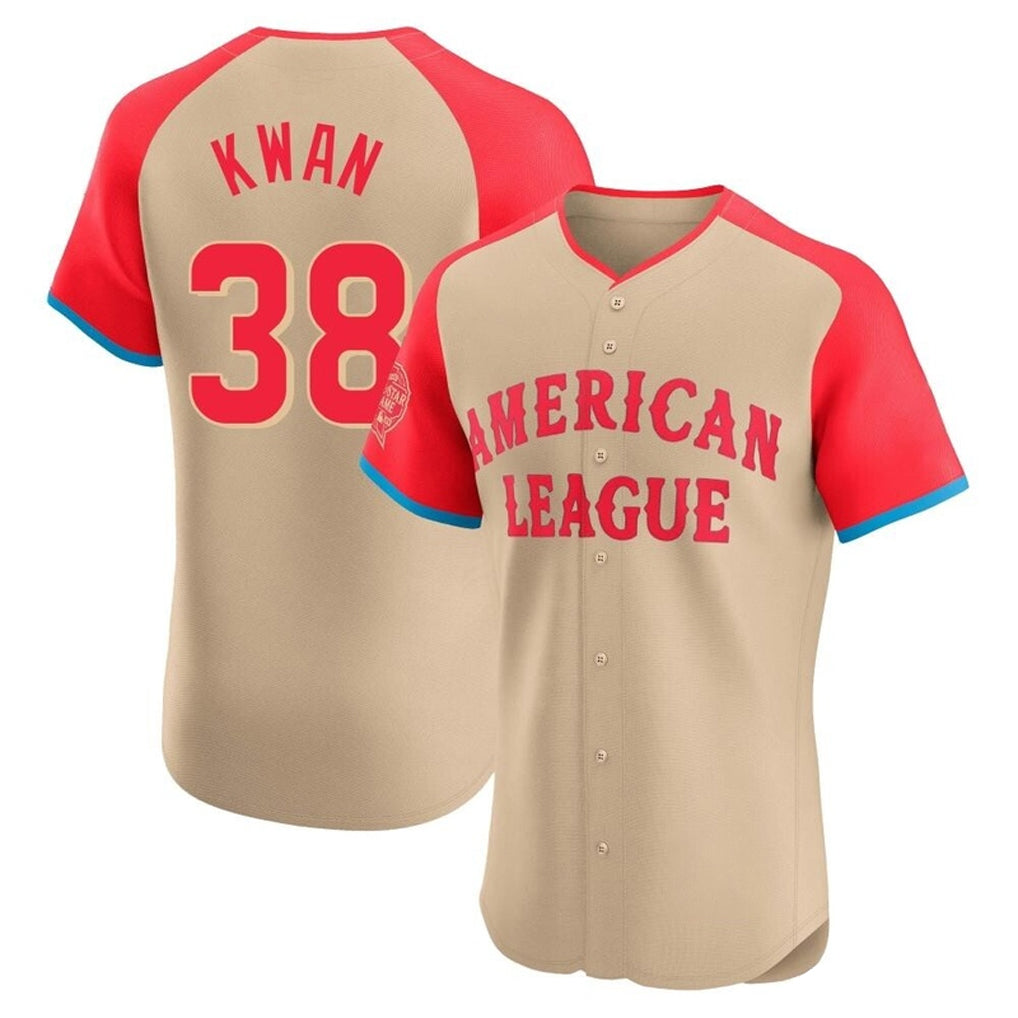 C.Guardians #38 Steven Kwan Player Cream American League All-Star Limited Elite Home Fdoa Stitched Jerseys