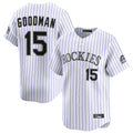 C.Rockies #15 Hunter Goodman Player White Limited Home Fdoa Stitched Jerseys