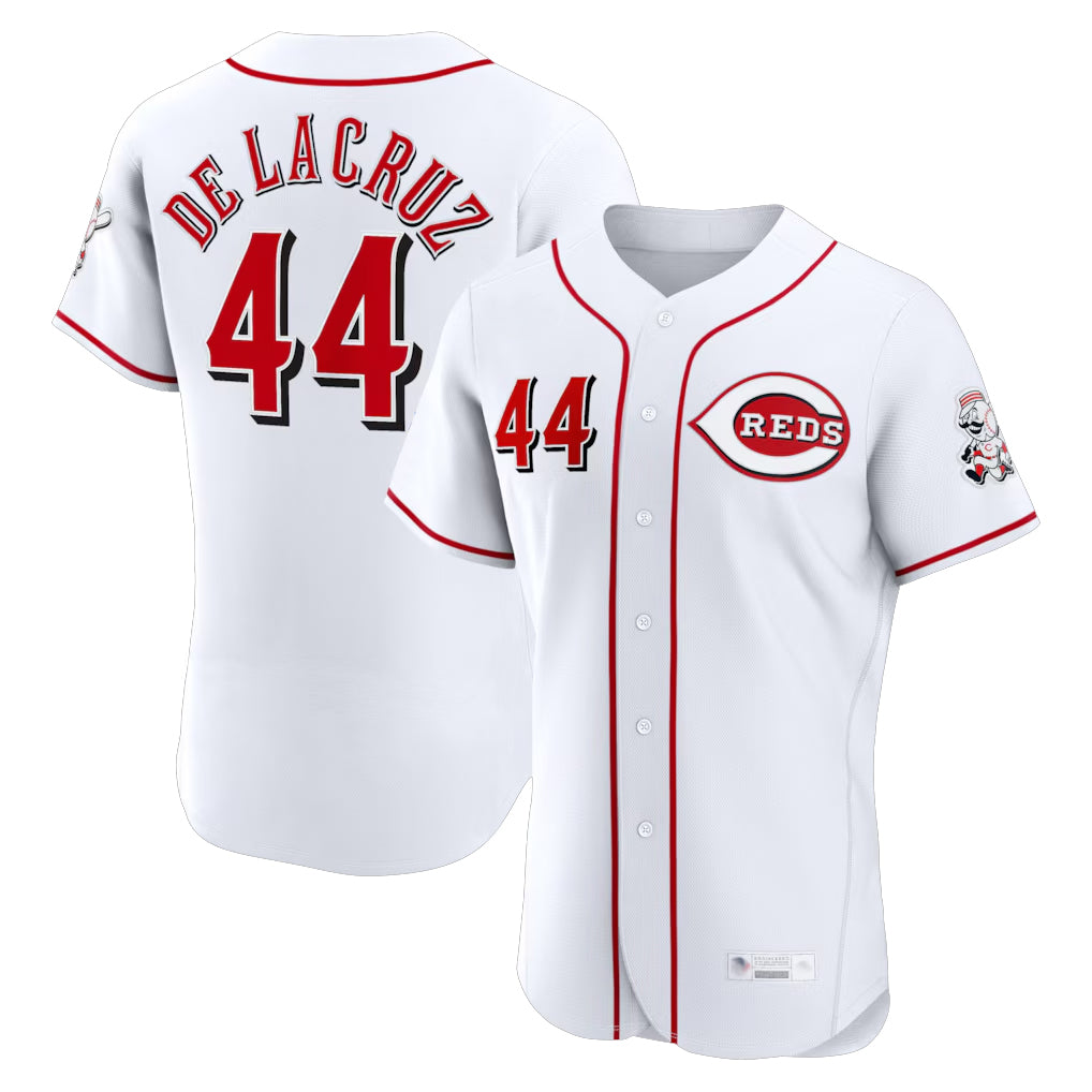 C.Reds #44 Elly De La Cruz Player White Limited Elite Home Fdoa Stitched Jerseys