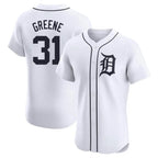 D.Tigers #31 Riley Greene Player White Limited Elite Home Fdoa Stitched Jerseys
