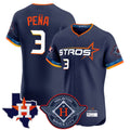 H.Astros #3 Jeremy Pe?a Player Navy City Connect Texas Patch Vapor Premier Limited Elite Home Fdoa Stitched Jerseys