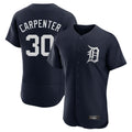 D.Tigers #30 Kerry Carpenter Player Navy Limited Elite Home Fdoa Stitched Jerseys