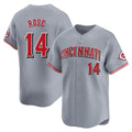 C.Reds #14 Pete Rose Player Gray Home Limited Fdoa Stitched Jerseys