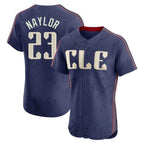 C.Guardians #23 Bo Naylor Player Navy City Connect Limited Elite Home Fdoa Stitched Jerseys