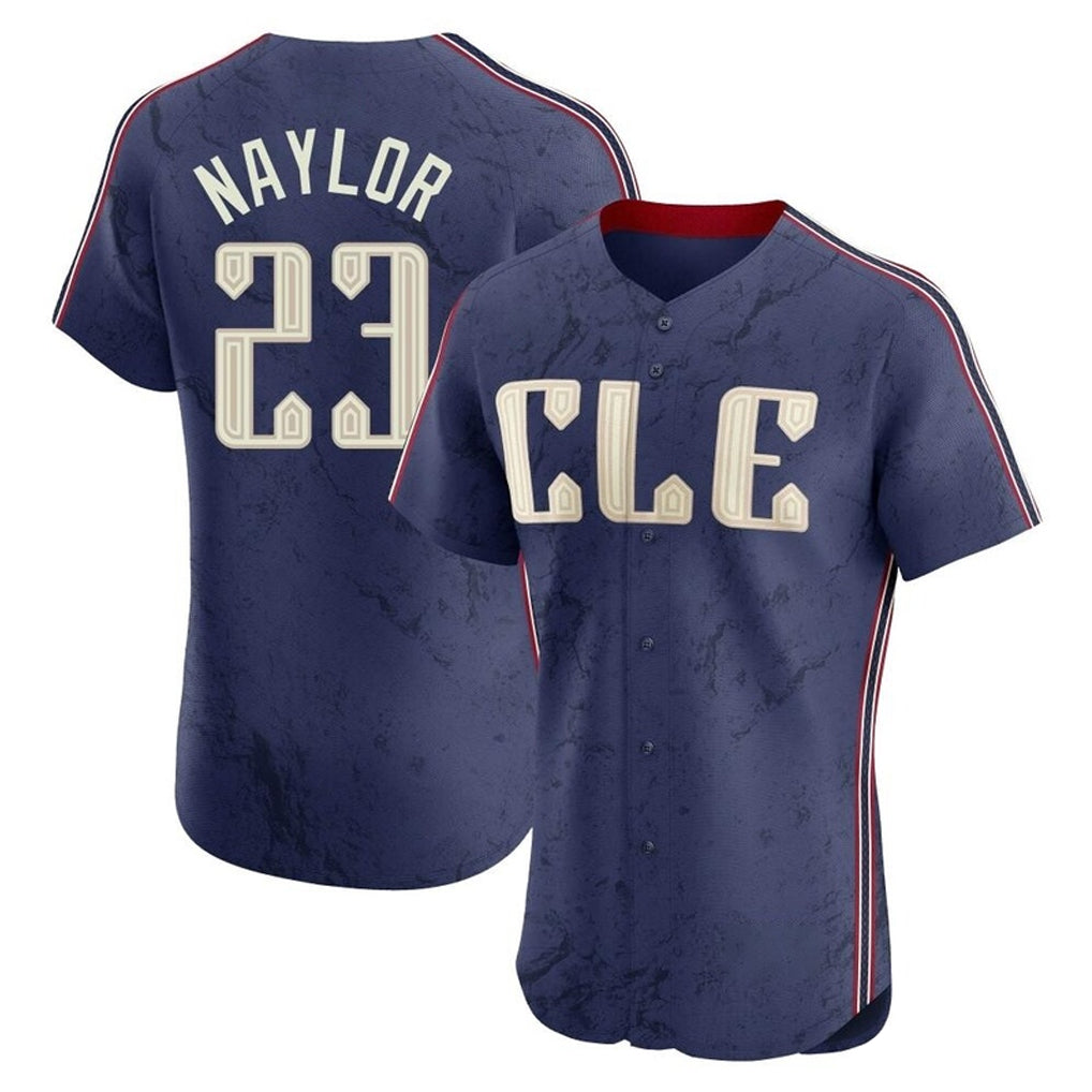 C.Guardians #23 Bo Naylor Player Navy City Connect Limited Elite Home Fdoa Stitched Jerseys
