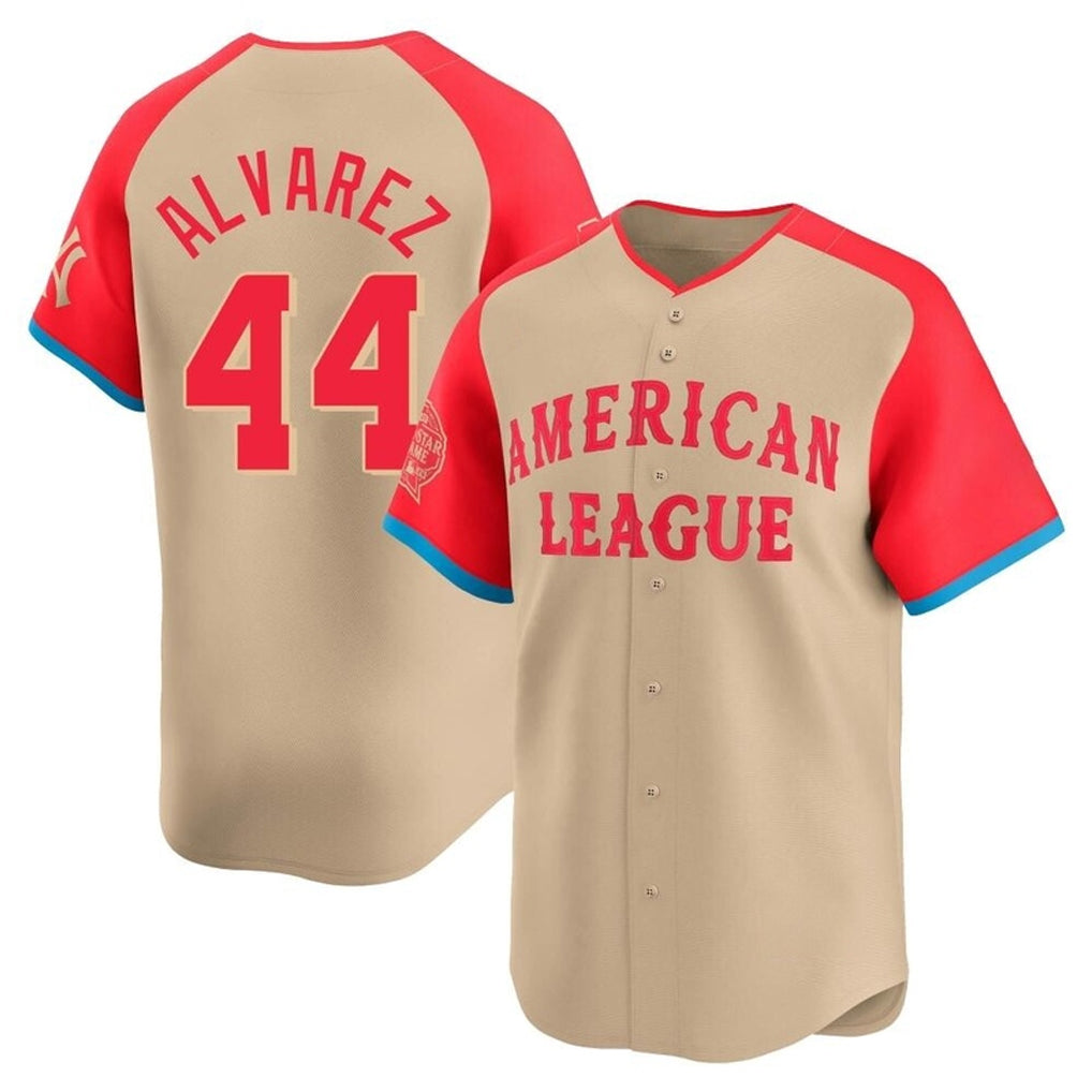 H.Astros #44 Yordan Alvarez Player Cream American League All-Star Game Limited Fdoa Stitched Jerseys