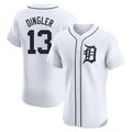 D.Tigers #13 Dillon Dingler Player White Limited Elite Home Fdoa Stitched Jerseys