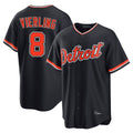 D.Tigers #8 Matt Vierling Player Navy Home Game Fdoa Stitched Jerseys