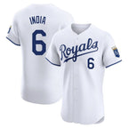 KC.Royals #6 Jonathan India Player White Alt Limited Elite Home Fdoa Stitched Jerseys