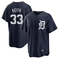 D.Tigers #33 Colt Keith Player Navy Game Home Fdoa Stitched Jerseys