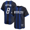 D.Tigers #8 Matt Vierling Player Navy City Connect Home Limited Fdoa Stitched Jerseys