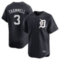 D.Tigers #3 Alan Trammell Player Navy Home Limited Game Fdoa Stitched Jerseys