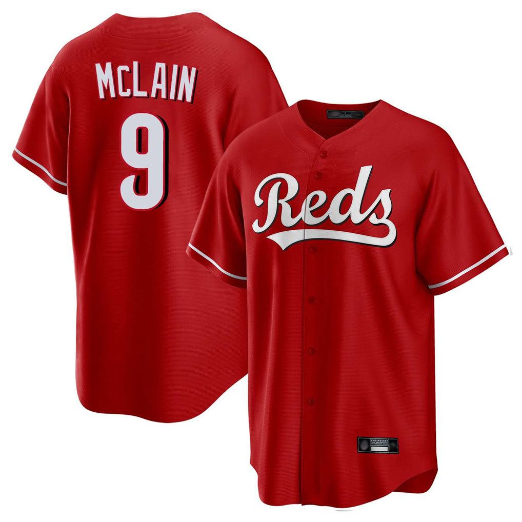 C.Reds #9 Matt McLain Player Red Home Game Fdoa Stitched Jerseys