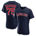 C.Guardians #75 Connor Brogdon Player Navy Limited Elite Home Fdoa Stitched Jerseys