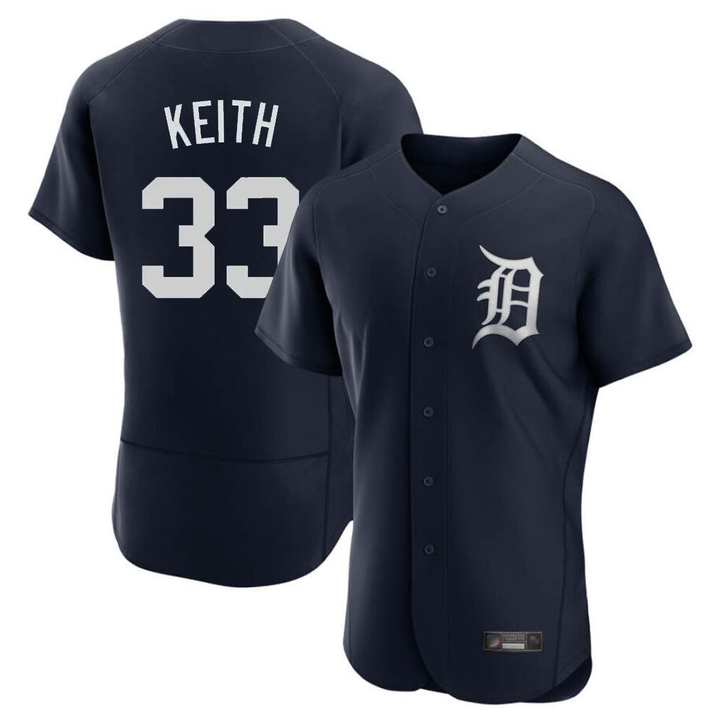 D.Tigers #33 Colt Keith Player Navy Limited Elite Home Fdoa Stitched Jerseys