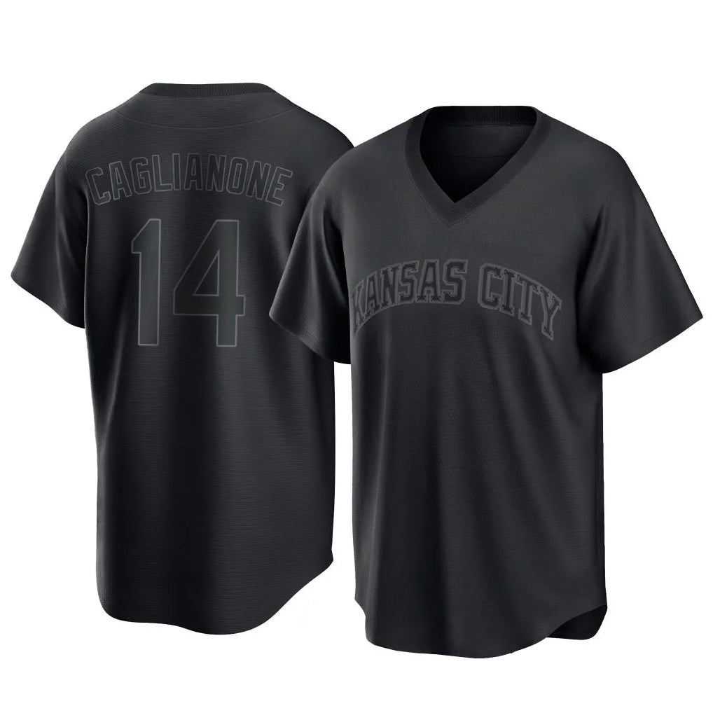 KC.Royals #14 Jac Caglianone Player Black Fashion Game Fdoa Stitched Jerseys