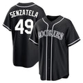 C.Rockies #49 Antonio Senzatela Player Black Fashion Out Home Game Fdoa Stitched Jerseys