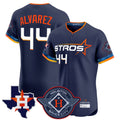 H.Astros #44 Yordan Alvarez Player Navy City Connect Texas Patch Vapor Premier Limited Elite Home Fdoa Stitched Jerseys