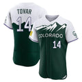 C.Rockies #14 Ezequiel Tovar Player Green City Connect Limited Elite Home Fdoa Stitched Jerseys