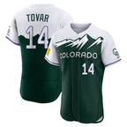 C.Rockies #14 Ezequiel Tovar Player Green City Connect Limited Elite Home Fdoa Stitched Jerseys