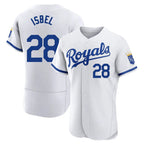KC.Royals #28 Kyle Isbel Player White Limited Elite Home Game Fdoa Stitched Jerseys