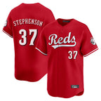 C.Reds #37 Tyler Stephenson Player Red Home Limited Fdoa Stitched Jerseys