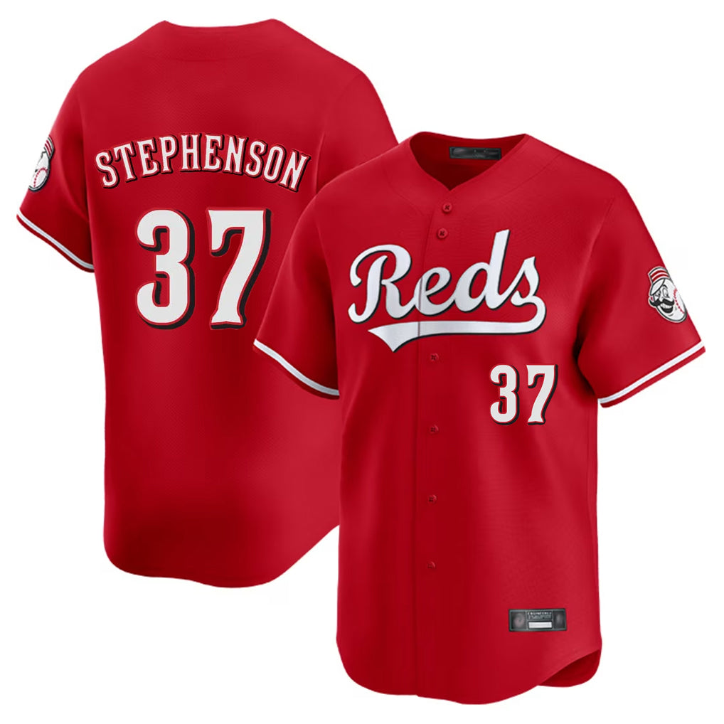 C.Reds #37 Tyler Stephenson Player Red Home Limited Fdoa Stitched Jerseys