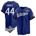 LA.Dodgers #44 Andy Pages Player Royal World Series City Connect Home Game Fdoa Stitched Jerseys