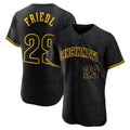 C.Reds #29 TJ Friedl Player Black Snake Skin City Limited Elite Home Fdoa Stitched Jerseys