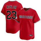 C.Guardians #23 Bo Naylor Player Red Limited Home Fdoa Stitched Jerseys