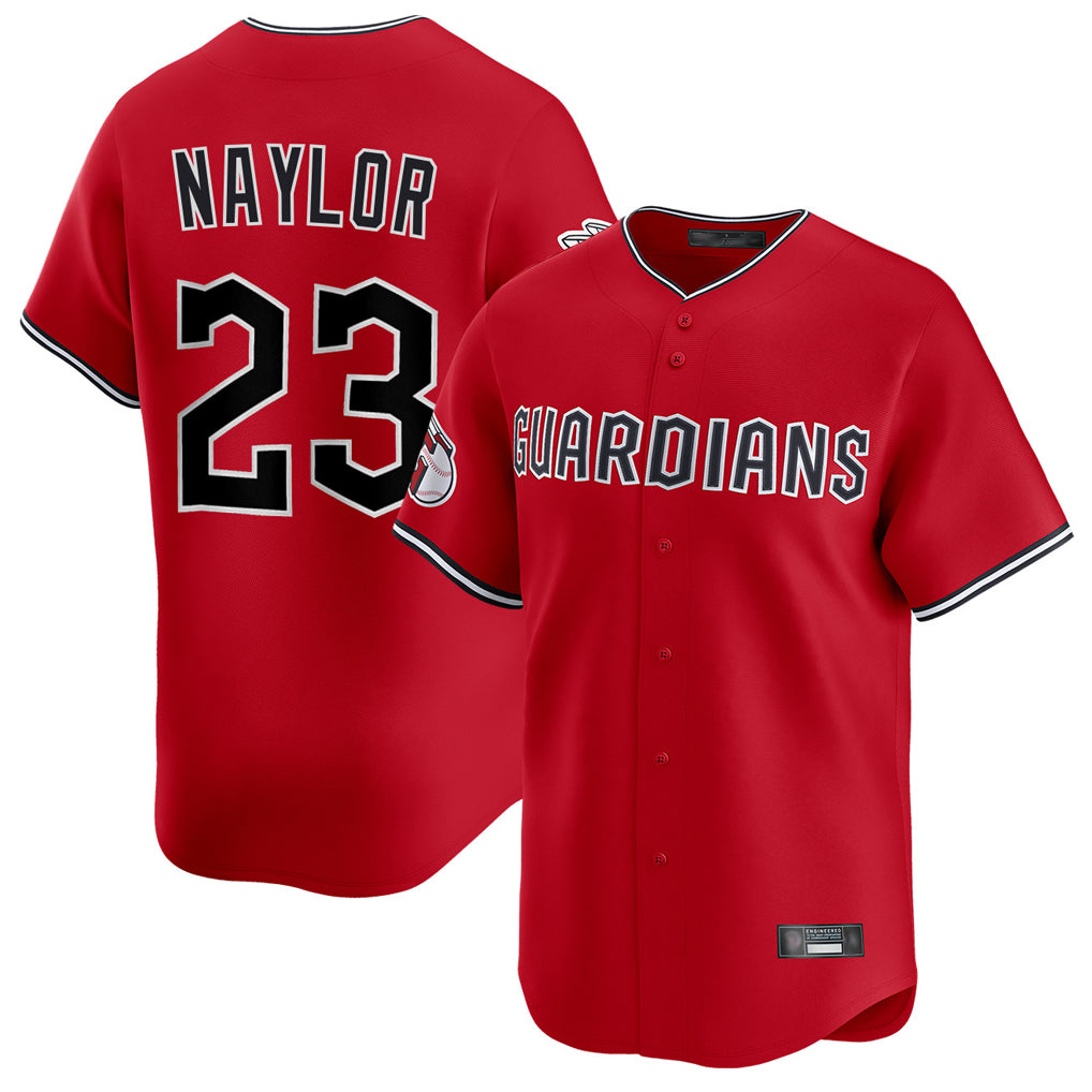C.Guardians #23 Bo Naylor Player Red Limited Home Fdoa Stitched Jerseys
