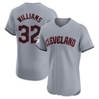 C.Guardians #32 Gavin Williams Player Gray Road Limited Elite Home Fdoa Stitched Jerseys