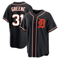 D.Tigers #31 Riley Greene Player Black Fashion Out Home Game Fdoa Stitched Jerseys