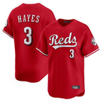 C.Reds #3 Ke'Bryan Hayes Player Red Home Limited Fdoa Stitched Jerseys