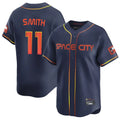 H.Astros #11 Cam Smith Player Navy City Connect Home Limited Fdoa Stitched Jerseys