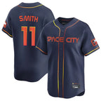 H.Astros #11 Cam Smith Player Navy City Connect Home Limited Fdoa Stitched Jerseys