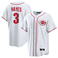 C.Reds #3 Ke'Bryan Hayes Player White Game Home Fdoa Stitched Jerseys