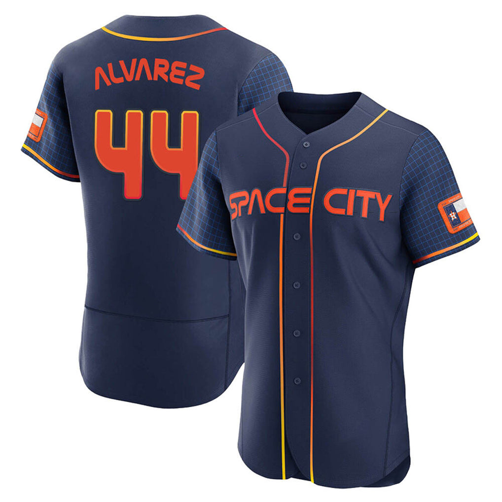 H.Astros #44 Yordan Alvarez Player Navy City Connect Limited Elite Home Fdoa Stitched Jerseys