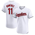C.Guardians #11 Jose Ramirez Player White Limited Elite Home Fdoa Stitched Jerseys