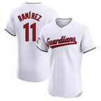 C.Guardians #11 Jose Ramirez Player White Limited Elite Home Fdoa Stitched Jerseys