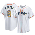 H.Astros #8 Christian Walker Player Gold Collection Game Home Fdoa Stitched Jerseys