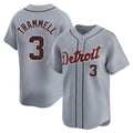 D.Tigers #3 Alan Trammell Player Gray Home Limited Fdoa Stitched Jerseys