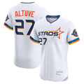 H.Astros #27 Jose Altuve Player White City Connect Limited Elite Home Fdoa Stitched Jerseys