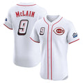 C.Reds #9 Matt McLain Player White Speedway Classic Limited Elite Home Fdoa Stitched Jerseys