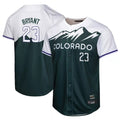 C.Rockies #23 Kris Bryant Player Green City Connect Limited Home Game Fdoa Stitched Jerseys